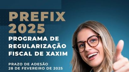 Prefeitura de Xaxim lança Prefix 2025