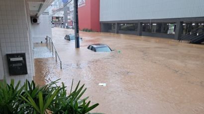 Santa Catarina sofre com fortes chuvas: seis municípios decretam situação de emergência