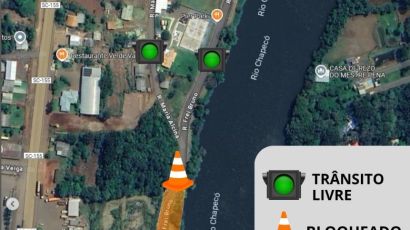 Rua de Abelardo Luz é parcialmente fechada para obras