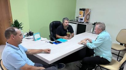 Celso Maldaner visita Bom Jesus e conversa com prefeito e vice