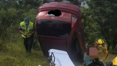 Capotamento deixa condutora ferida em Xanxerê