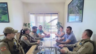 Prefeitura de Ipuaçu e Polícia Militar reforçam parceria para melhorar segurança pública