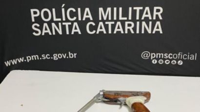 Homem é preso com arma de fabricação artesanal em Xanxerê 
