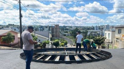 Rotatórias de Xanxerê estão recebendo alterações