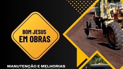 Prefeitura de Bom Jesus intensifica manutenção de estradas das rotas do transporte escolar