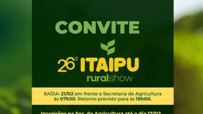 Agricultores de Ipuaçu terão transporte gratuito para a feira Itaipu Rural Show