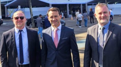 Prefeito e vice de Ponte Serrada participam do Encontro Nacional de Prefeitos em Brasília