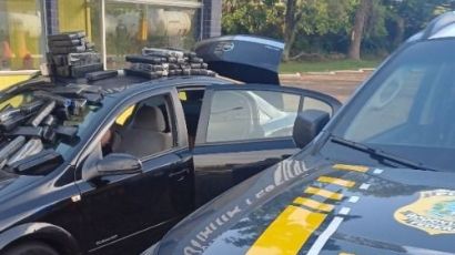 PRF apreende grande quantidade de drogas na BR-282, em Xanxerê 