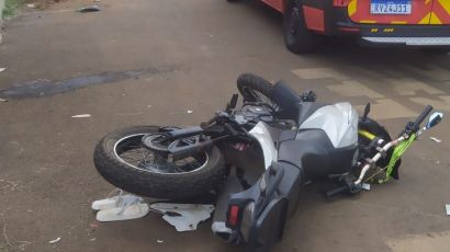 Colisão entre motocicletas deixa condutores feridos em Xanxerê