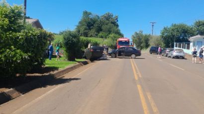 Idosa fica ferida em colisão registrada em Marema