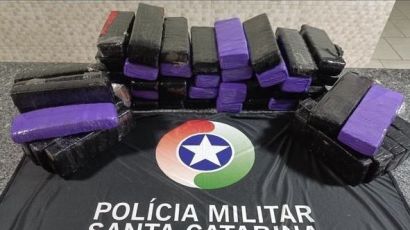 PMRv apreende mais de 30 kg de maconha em Bom Jesus