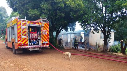 Residência é destruída por incêndio no interior de Xanxerê