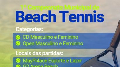 Xanxerê realiza 1º Campeonato Municipal de Beach Tennis