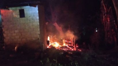 Incêndio atinge residência no interior de Ipuaçu