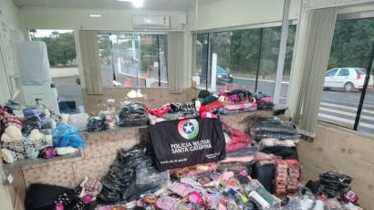 Mercadorias contrabandeadas são apreendidas em Bom Jesus