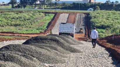 Obras no Distrito Industrial de Xanxerê seguem em ritmo acelerado e já somam 13 lotes vendidos