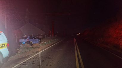 Condutor abandona veículo após colisão na SC-480 em Bom Jesus