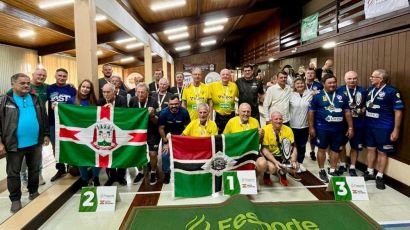 Xanxerê é campeão estadual dos Jogos Estaduais da Terceira Idade no bolão 23 masculino