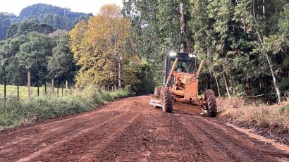 Prefeitura de Xanxerê atua com frentes de trabalho em diversas comunidades rurais