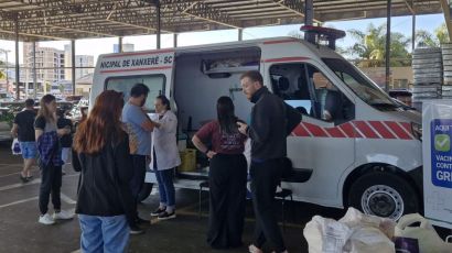 Vacinação contra a gripe tem grande adesão em Xanxerê com ação nos supermercados