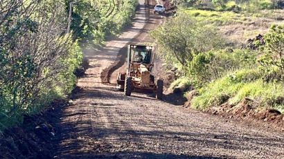 Prefeitura de Xanxerê intensifica recuperação das estradas no interior do município
