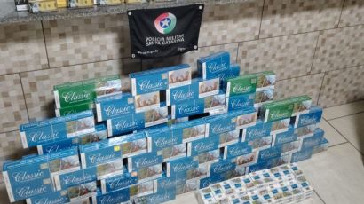 Cigarros contrabandeados são apreendidos em Bom Jesus