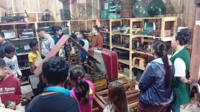 Alunos do SCFV Santa Cruz visitam Museu do Milho Antônio Sirena