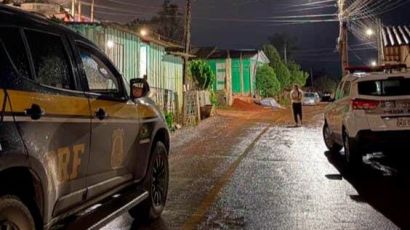 PRF e PM localizam veículo furtado de residência em Xaxim