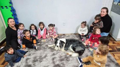 Patas amigas no Cemei: uma aula de afeto e respeito animal