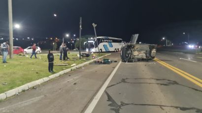 Motorista fica em estado grave após acidente em Ponte Serrada