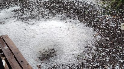 Queda de granizo é registrada em municípios da região de Xanxerê