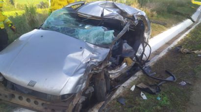 Grave acidente de trânsito deixa um morto e dois feridos na BR-282 em Xanxerê
