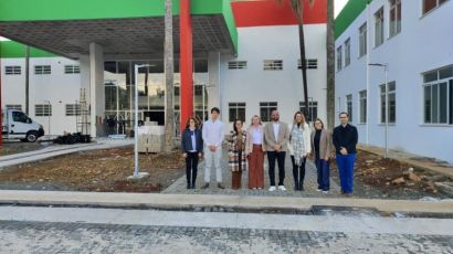 Secretário de Estado da Saúde visita obras do Centro Integrado de Saúde em Xanxerê