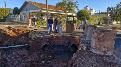 Xanxerê realiza obras essenciais para drenagem no bairro Veneza