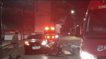 Mulher é atropelada no Centro de Xanxerê