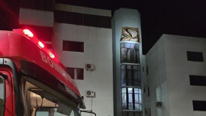 Laje de edifício desaba no Centro de Xaxim