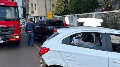 Colisão entre dois veículos deixa uma pessoa ferida em Xanxerê