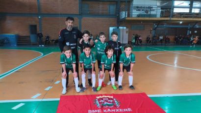 Equipe sub-10 da SME Xanxerê avança na Liga Catarinense de Futsal