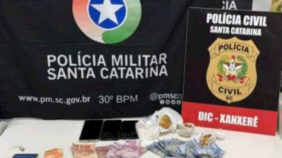 Quatro pessoas são detidas por tráfico de drogas em Xanxerê