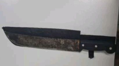 Após ameaçar mulher com facão, homem é detido no interior de Ponte Serrada