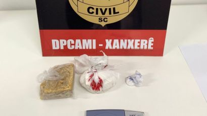 Adolescente é apreendido por tráfico de drogas em Xanxerê