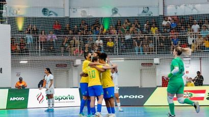 Brasil goleia Marrocos e garante vaga na final do Torneio Internacional de Futsal em Xanxerê