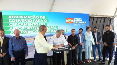 Assinada ordem de serviço para a construção do Túnel de Macrodrenagem em Xanxerê