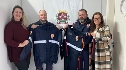 Samu de Xanxerê recebe novos uniformes