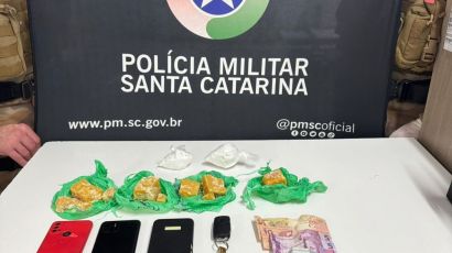 Três homens são presos e duas adolescentes apreendidas por tráfico em Xanxerê