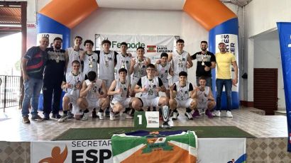 Xaxim conquista título no basquete masculino na fase regional da OLESC