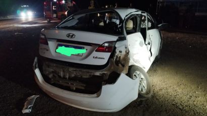 Colisão entre carro e caminhão deixa vítimas em Ponte Serrada