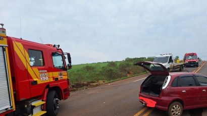 Colisão entre veículos deixa quatro pessoas feridas em Xanxerê