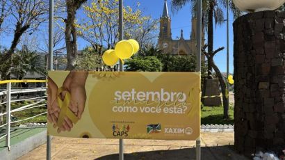 Secretaria de Saúde de Xaxim promove ação do Setembro Amarelo