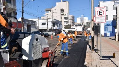 Prefeitura de Xanxerê realiza recuperação da pavimentação na Avenida La Salle